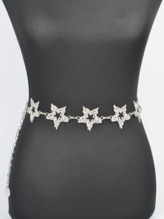 Glass Star Plus Size Chain Belt